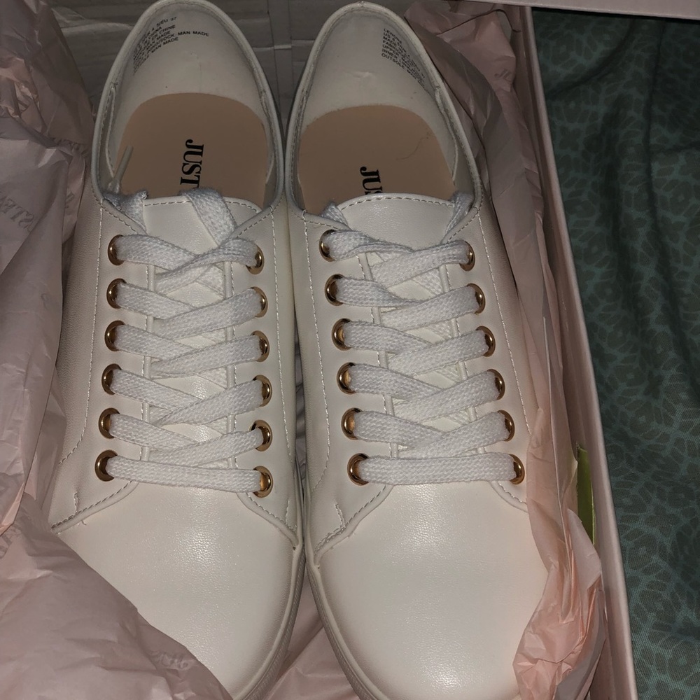 Brand new white sneakers